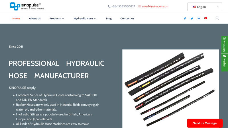 Image of China Hydraulic Hose Manufacturer, Indrustrial Rubber Hose Suppiler