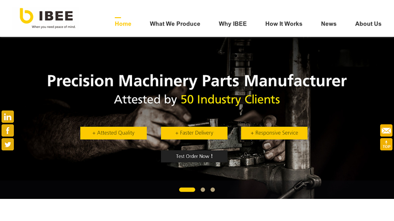 IBEE - Custom CNC machining manufacturer for high precision machined parts