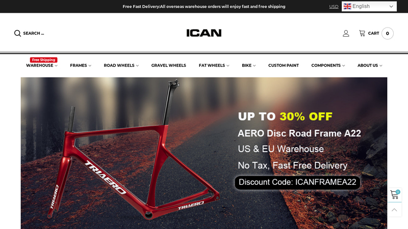 High Quality Carbon Wheels,Carbon Frame,Carbon Bike For Sale  ICAN Cycling