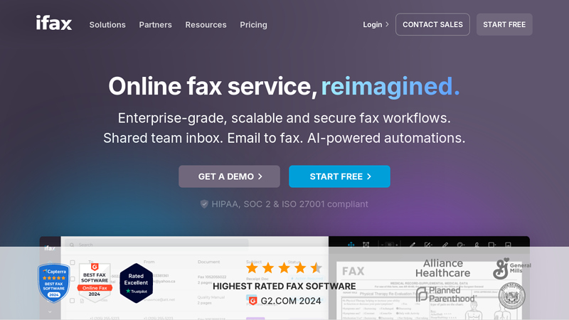 HIPAA-Compliant Fax Service: Fax Online with iFax