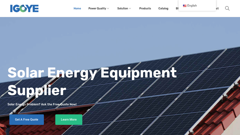 Solar Energy Equipment Supplier - IGOYE Energy