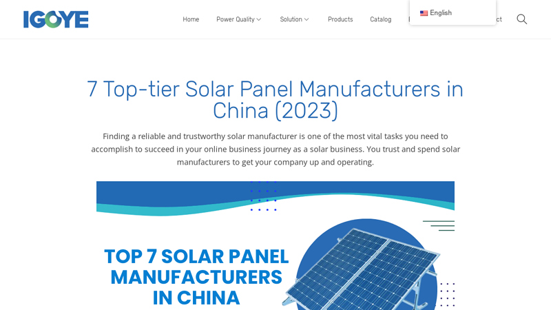 Image of 7 Top-tier Solar Panel Manufacturers in China (2023)