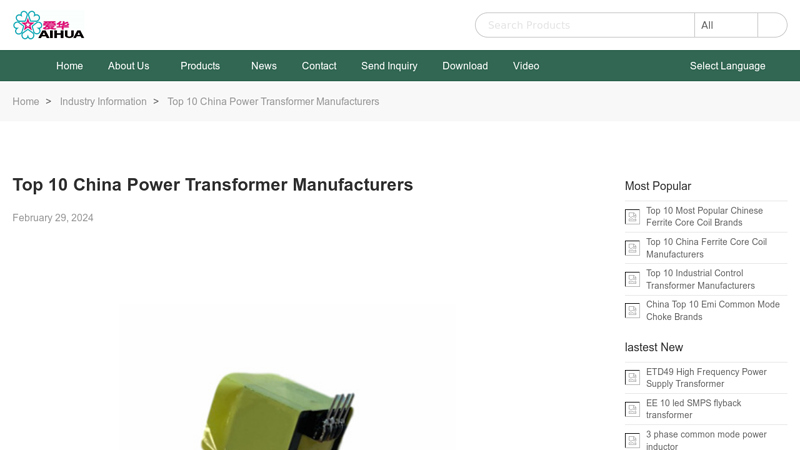 Image of Top 10 China Current transformer Manufacturers