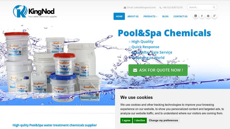 The Leading Pool&Spa Chemicals Exporter in China - KingNod