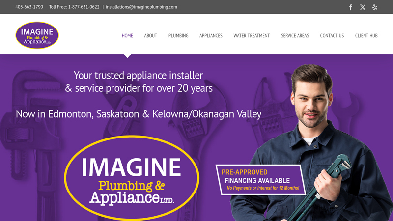 Your Calgary Plumbing Services - Imagine Plumbing & Appliance Ltd.