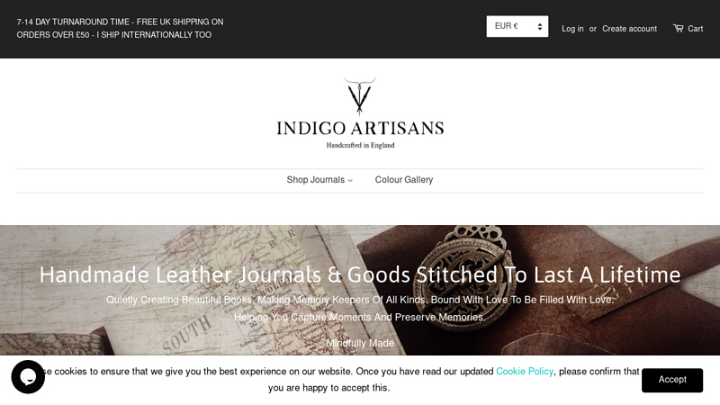 Personalised Leather Journals & Gifts | Indigo Artisans