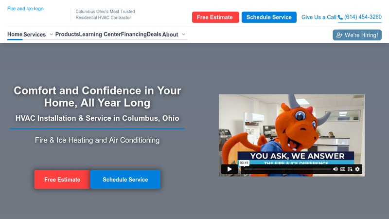 HVAC Installation & Repair | Columbus, OH | Fire & Ice Heating and Air Conditioning