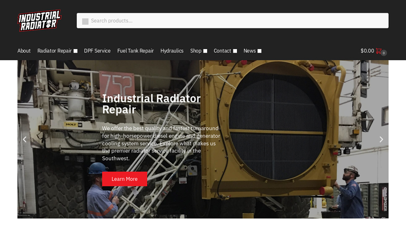 Radiator, Generator and Hydraulics Repair - Industrial Radiator Service