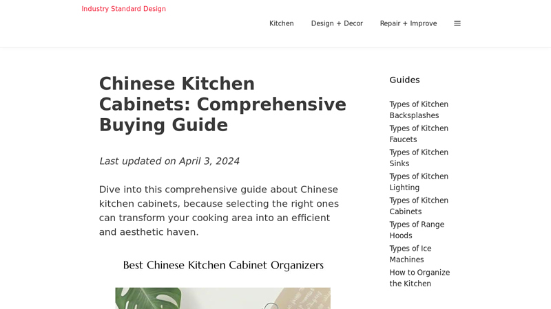 Image of Chinese Kitchen Cabinets: Comprehensive Buying Guide