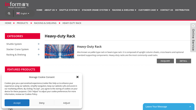 Image of Heavy-duty Rack Manufacturers and Factory