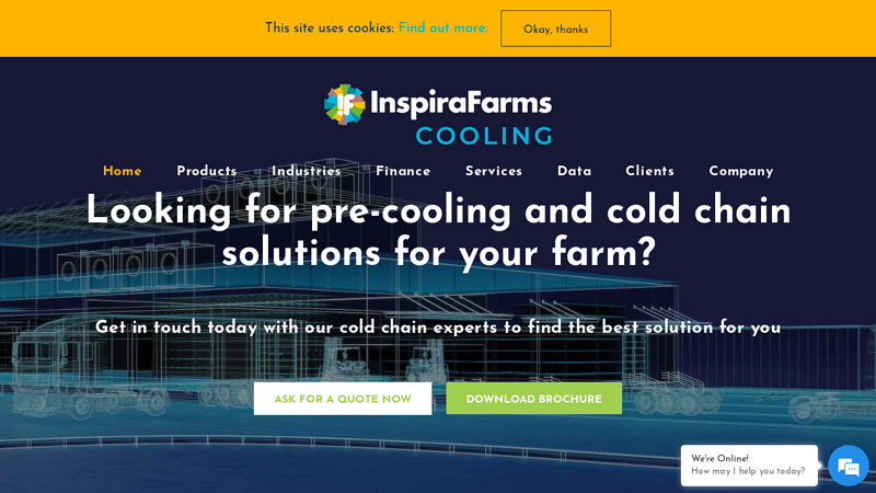 InspiraFarms Cooling ? | Pre-cooling and cold chain technology for fresh & perishables supply chains.