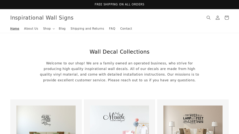 Inspirational Wall Decals - High Quality Removable Custom Wall Quotes C Inspirational Wall Signs