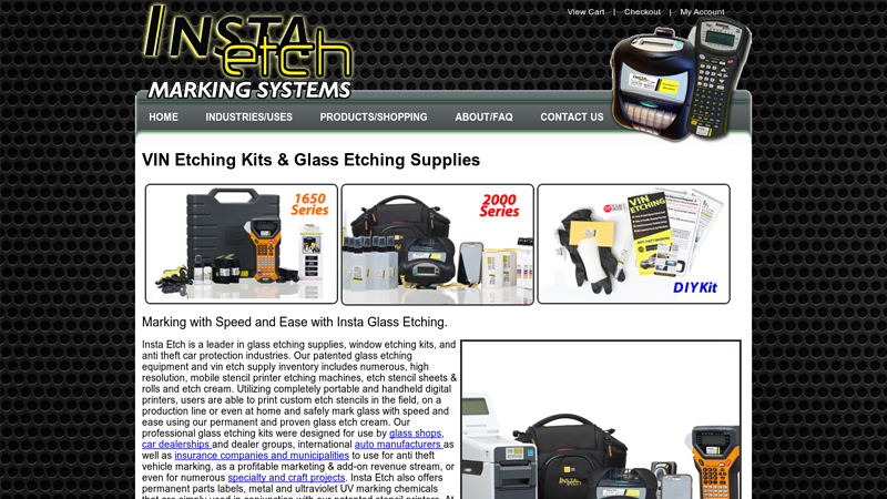 Portable Glass Etching Kit C Etching Supplies | Insta Etch