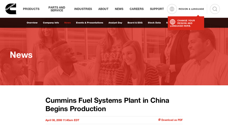 Image of Beijing Foton Cummins Engine Company Starts Production of Cummins ISF ...