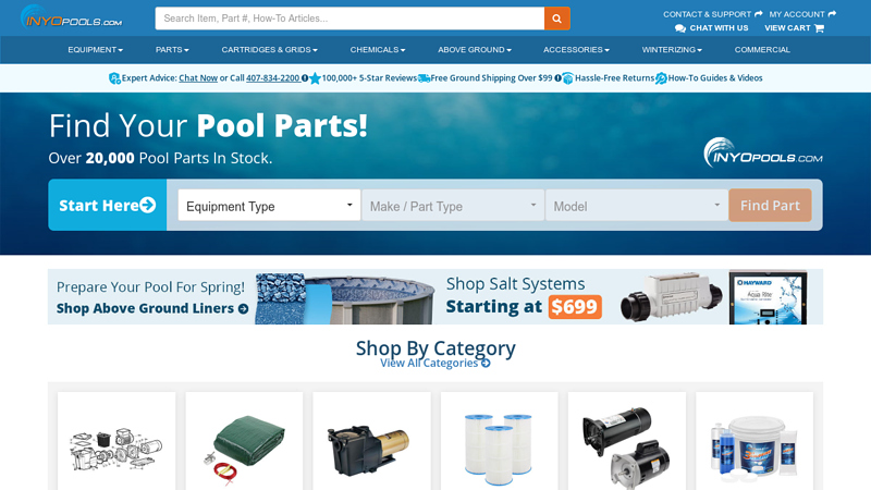 Inyo Pools: Your Destination for Pool Equipment & Parts - INYOPools.com