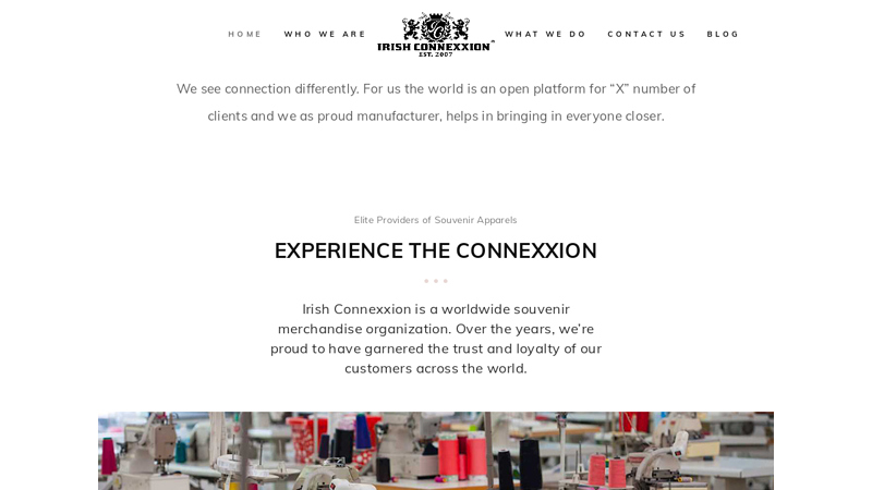 Irish Connexxion: Global Manufacturing Platform for Exclusive Range of Souvenir Merchandise