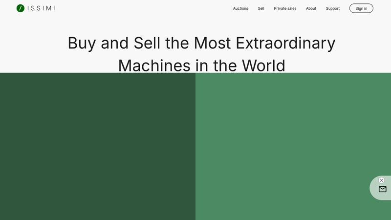 Buy and Sell the Most Extraordinary Machines in the World | ISSIMI