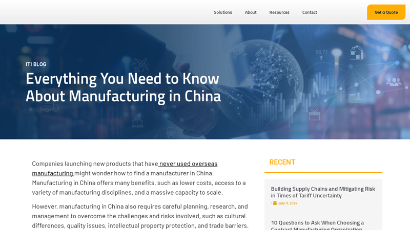 Image of Everything You Need to Know About Manufacturing in China