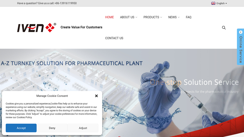 Pharmaceutical Equipment, Medical Equipment, Turnkey Plant - IVEN