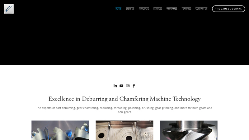 James Engineering | The Deburring Experts - Excellence in Gear Chamfering and Deburring - CNC Machine Technology for Precision Deburring and Chamfering, The Deburring Machine Experts