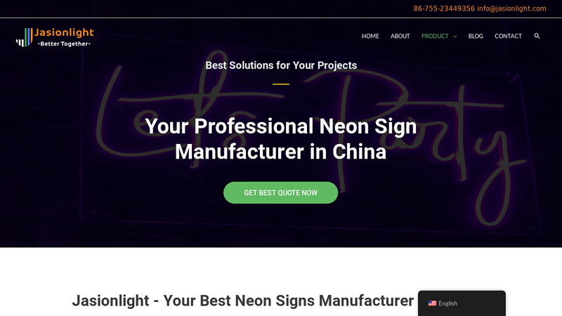 Image of Your Professional Neon Sign Manufacturer in China -JASIONLIGHT