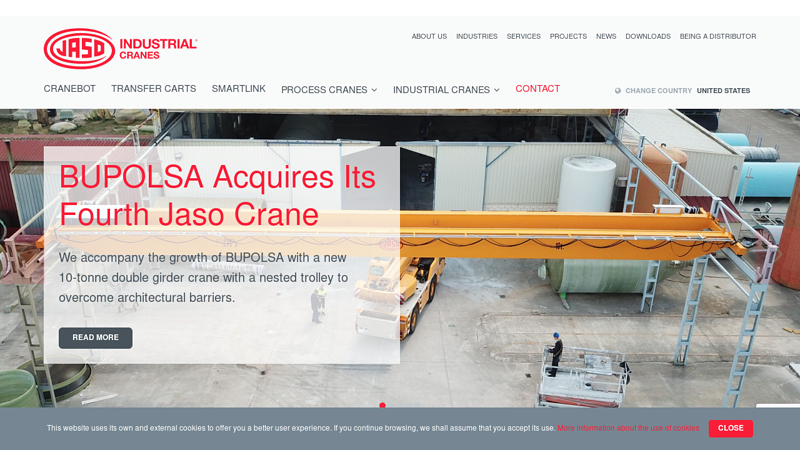 JASO Industrial Cranes - Overhead cranes and hoists