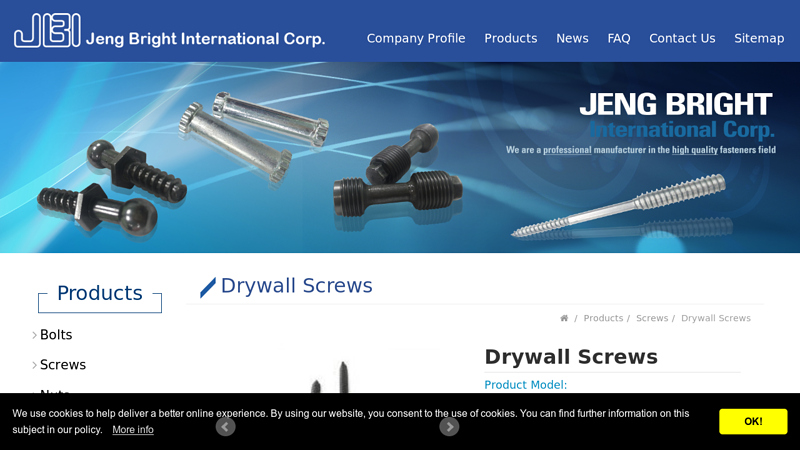 Image of Drywall Screws Manufacturers, C1022 Drywall Screw Taiwan