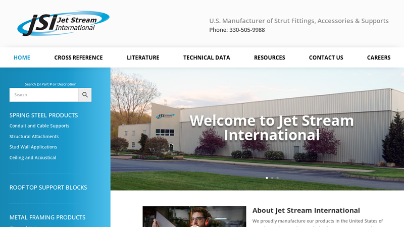 USA Made Strut Fittings & Accessories | Jet Stream International