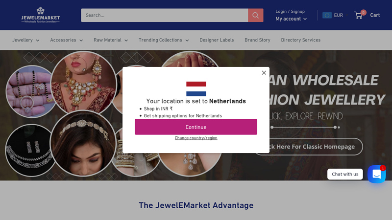 Image of JewelEMarket India B2B Wholesale Fashion Jewelry Online Global Market