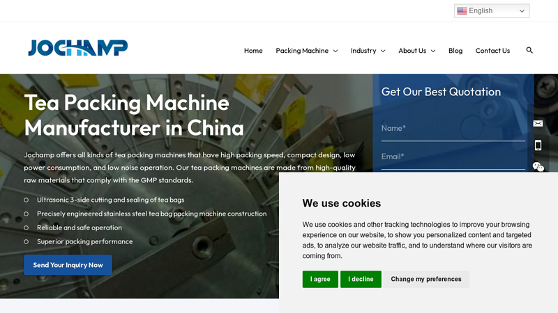 Image of Tea Packing Machine Manufacturer in China | Jochamp