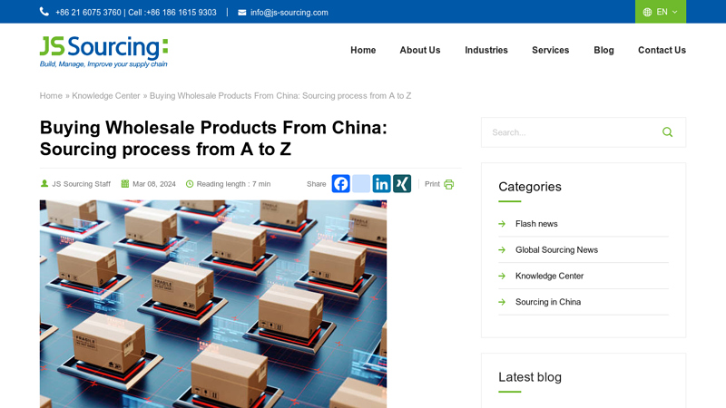 Image of Buying Wholesale Products From China: The Complete Process | JS Sourcing