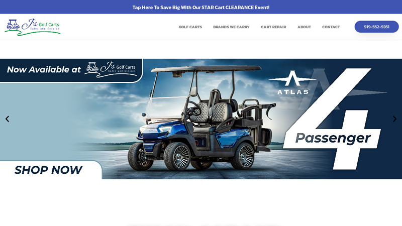 Golf Carts For Sale in NC | J