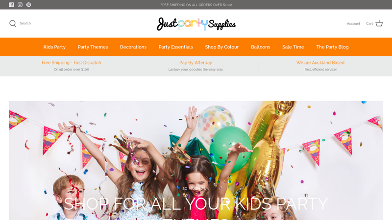 Just Party Supplies Party Shop | Auckland C Just Party Supplies NZ