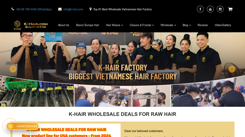 Vietnamese Hair Factory, Best Quality Hair From Vietnam