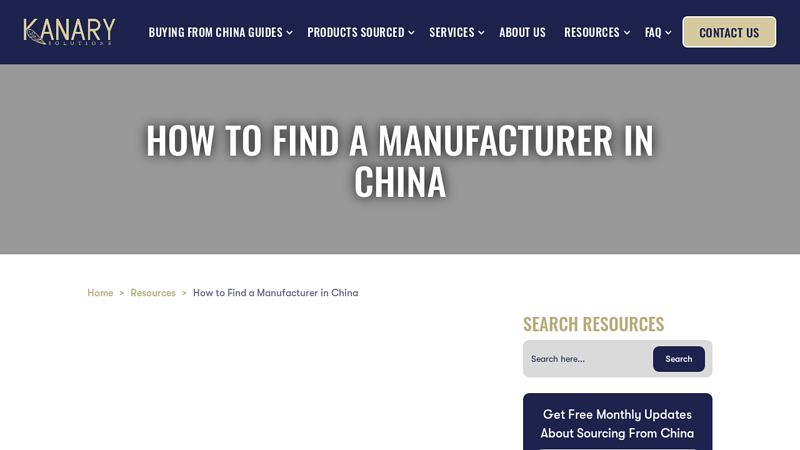 Image of How to Find a Manufacturer in China