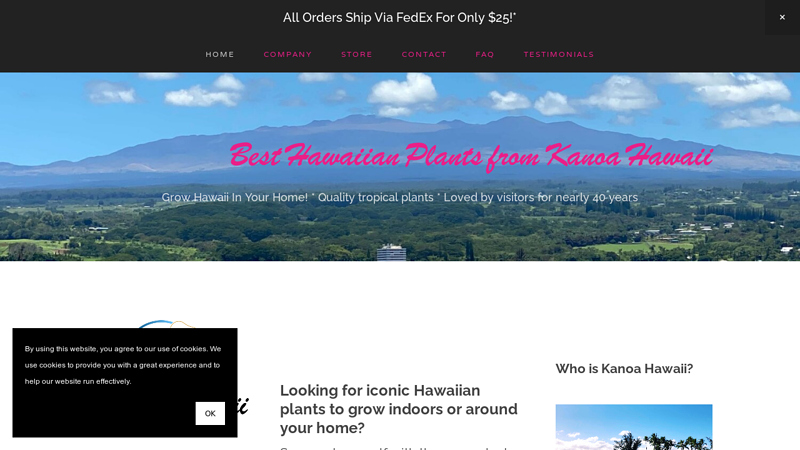 Kanoa Hawaii: The Best Source for Hawaiian Plants & Gifts