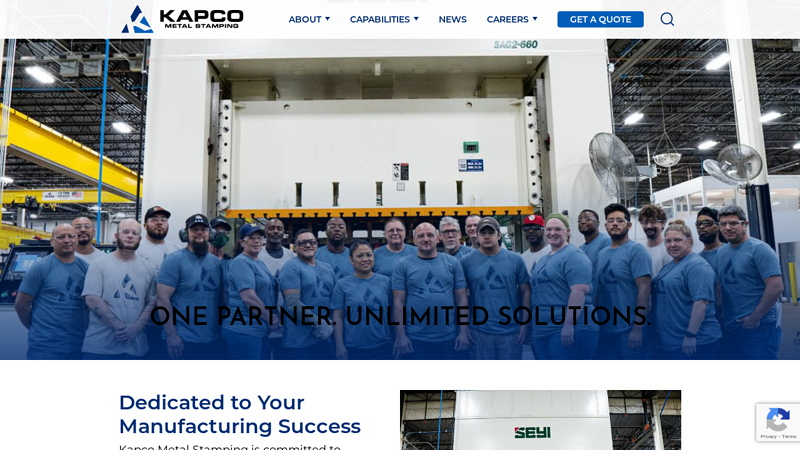 Kapco Metal Stamping - Premier Contract Metal Component Manufacturer