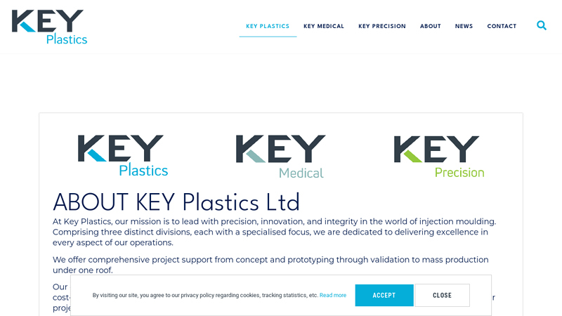 Key Plastics | Injection Moulding & Precision Machining Solutions