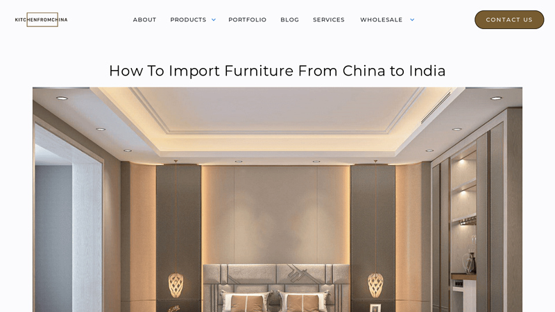 Image of How To Import Furniture From China to India