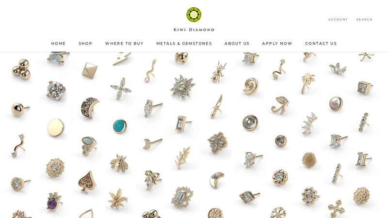 Kiwi Diamond | Fine Gold & Platinum Piercing Jewelry C KiwiDiamond