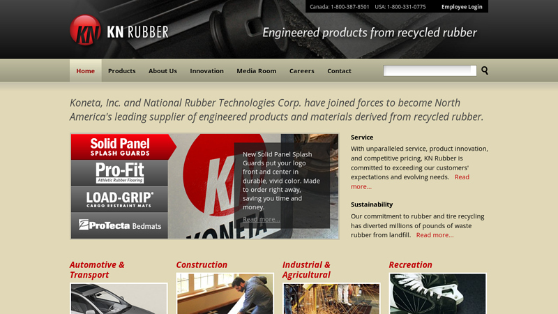 KN Rubber - Engineered products from recycled rubber