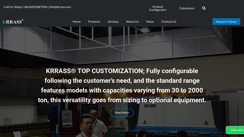 Press Brake & Laser Cutting Machine Manufacturer - Krrass Group