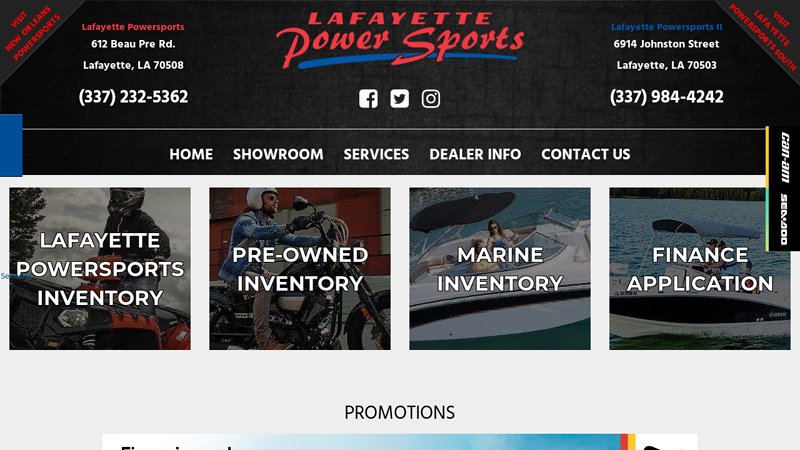 New & Used Motorsports Vehicles & Power Boats for Sale - LafayettePowerSports.com