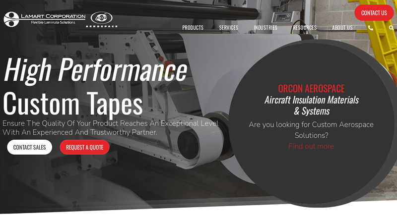 Lamart: Custom High Performance Tape, Laminates, & Coatings