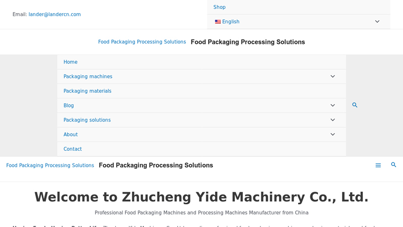 Home - Food Packaging Processing Solutions