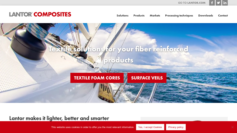 Textile solutions for your fiber reinforced products - Lantor Composites