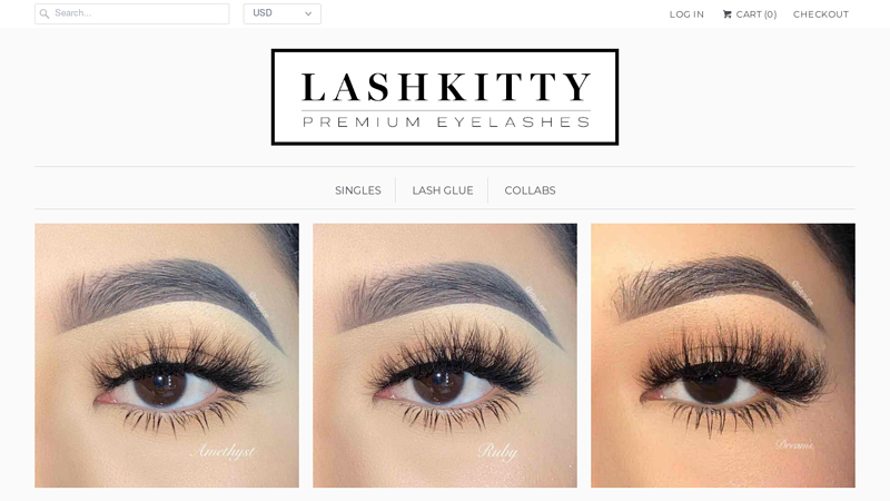 Lash Kitty Premium False Eyelashes - Handcrafted Mink and Faux Lashes