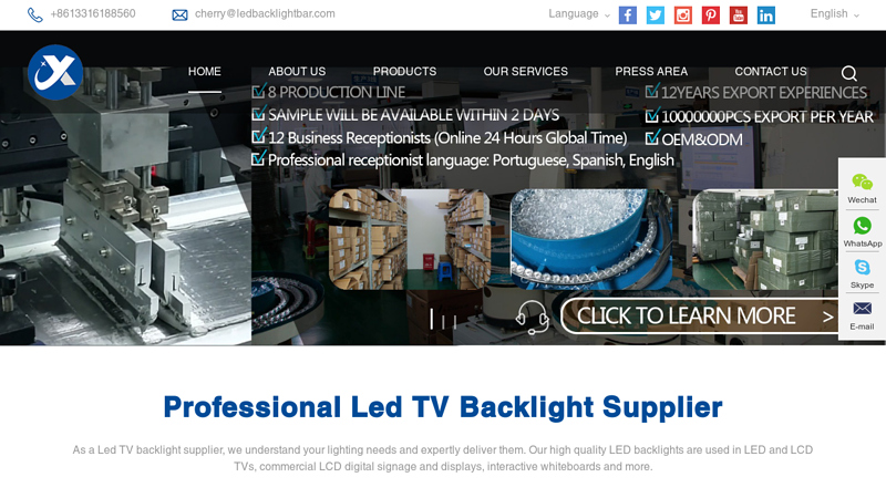 Led TV Backlight Manufacturer, TV Accessories Supplier