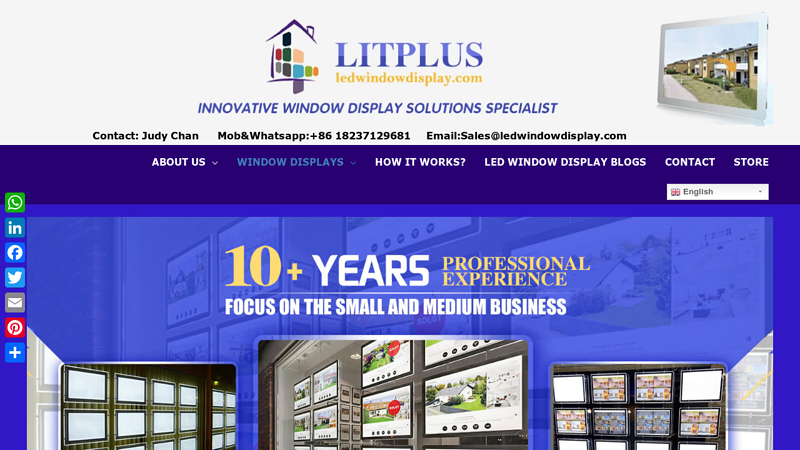 Real Estate Agent LED Window Displays|Digital Display|Poster Frame