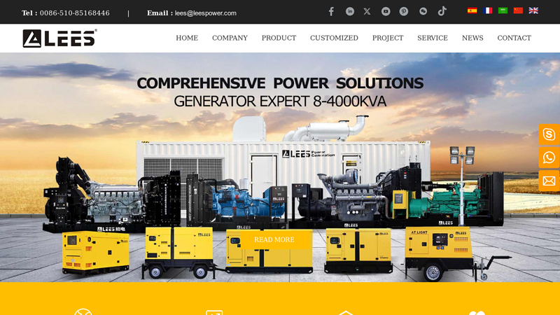 Diesel generator, generator set, power generator, standby generator, emergency generator  Wuxi Lees Power Company Limited - Generator Expert!